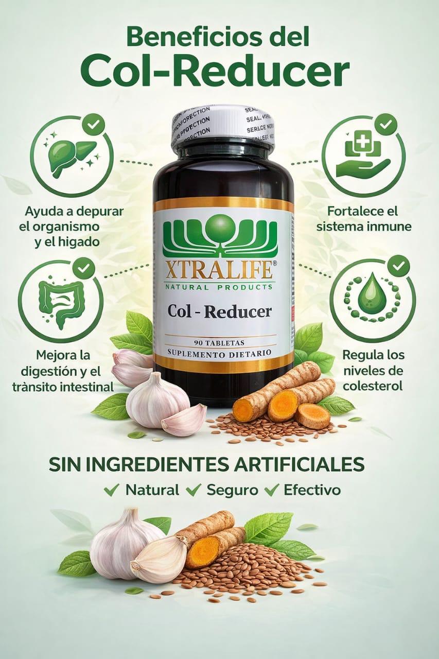 Xtralife Col-Reducer — 90 Tabletas | Suplemento Dietario Natural