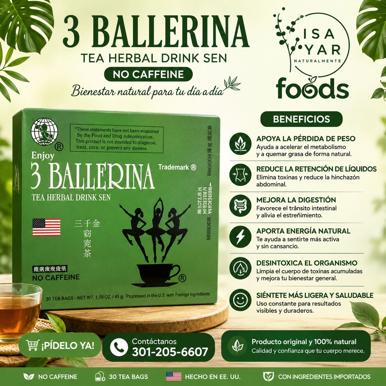3 Ballerina Tea Herbal Drink Sen
