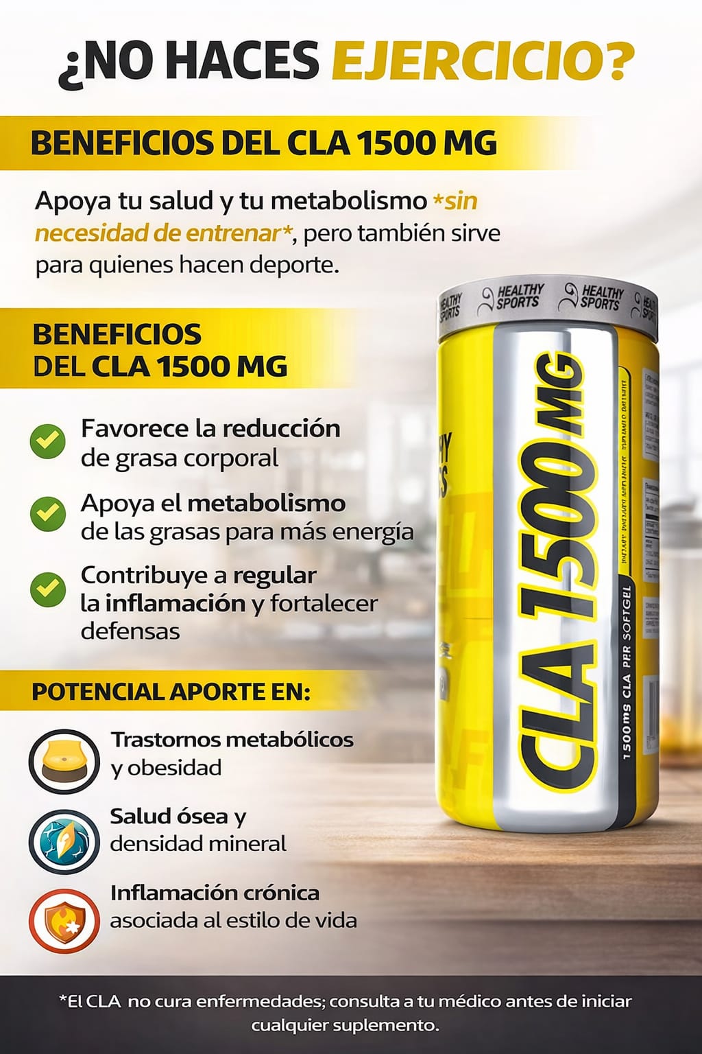 CLA 1500 MG - Healthy Sports