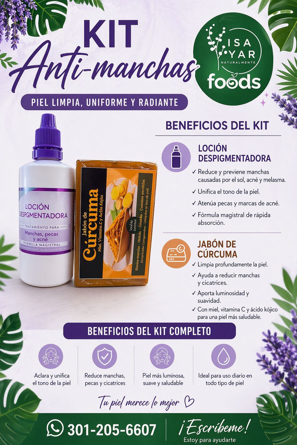 Kit Anti-manchas — Piel Limpia, Uniforme y Radiante