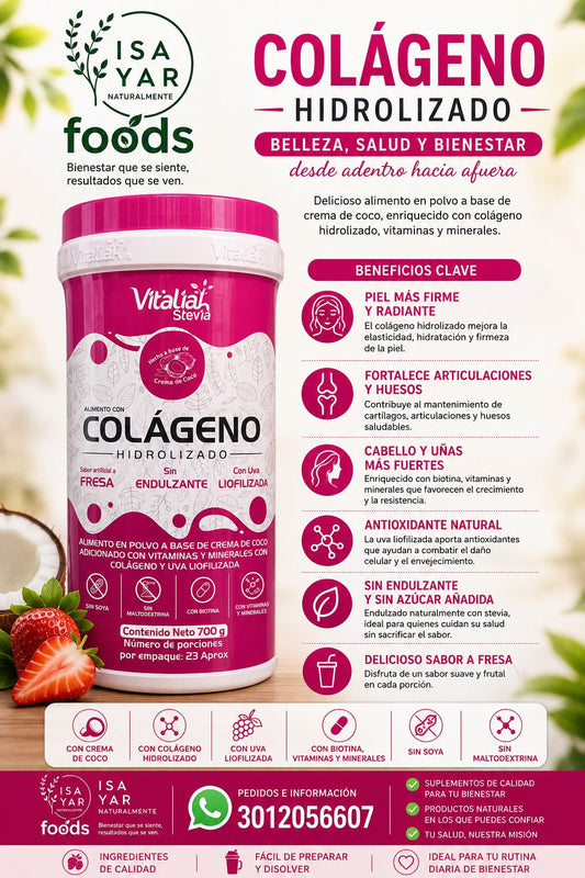 Colágeno Hidrolizado - Vitalia Stevia