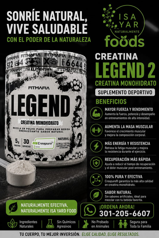 Fitmafia Legend 2 Creatina Monohidrato Creapure 360g