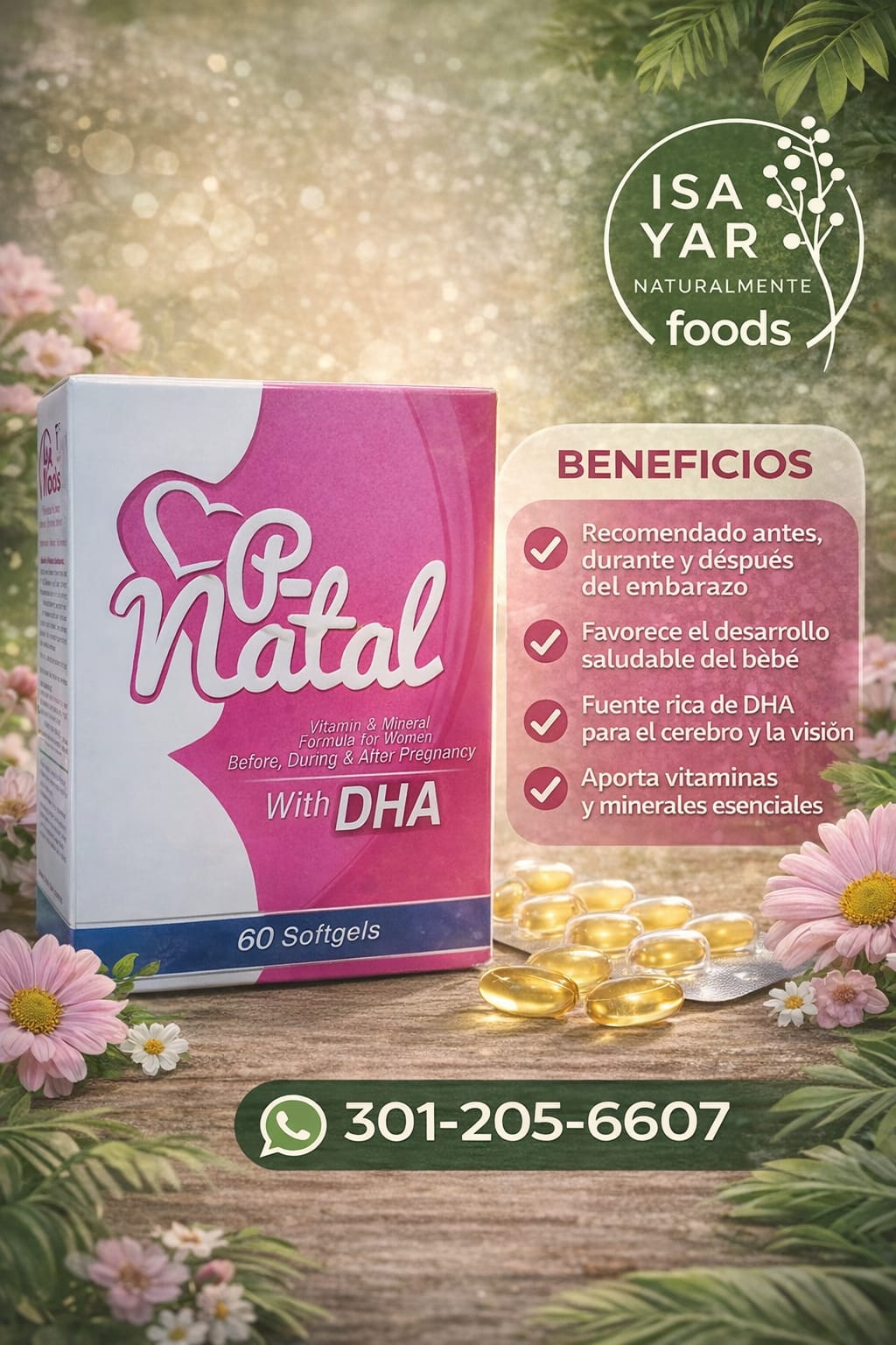 P-Natal with DHA - Vitaminas Prenatales