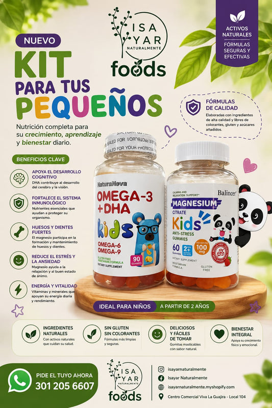 Balincet Magnesium Citrate Kids Anti-Stress Gummies 100mg 60 Gummies Sin Gluten