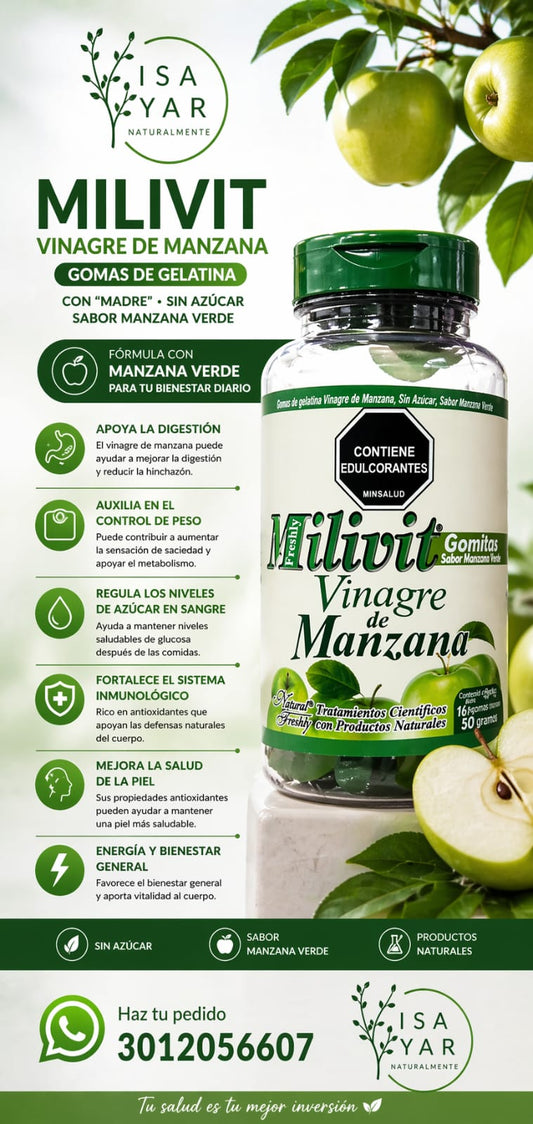 Milivit Gomitas Vinagre de Manzana con Madre