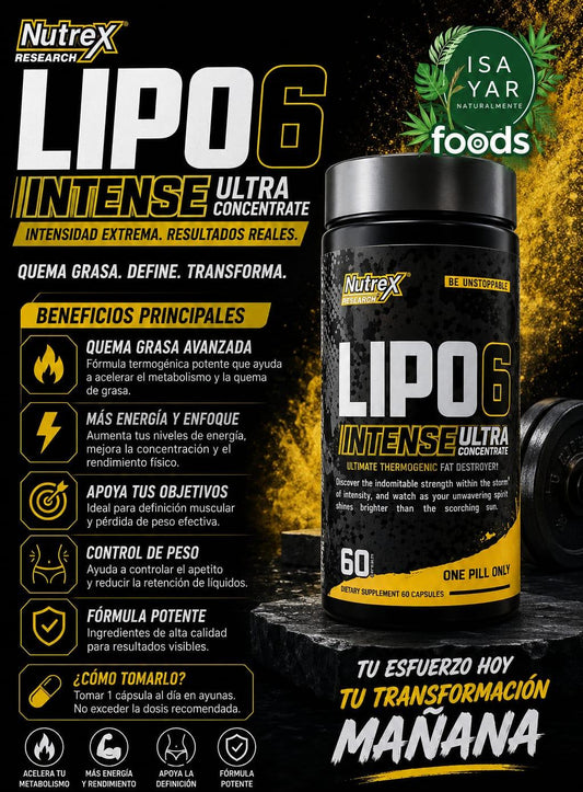 Lipo 6 Intense Ultra Concentrate - Intensidad Extrema. Resultados Reales.